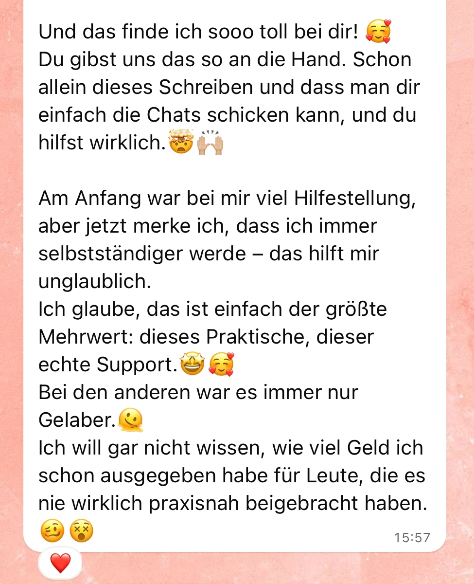 Weiblichkeits Coaching Erfahrung Teil 2